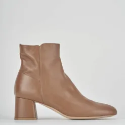 Brown Leather Ankle Boots