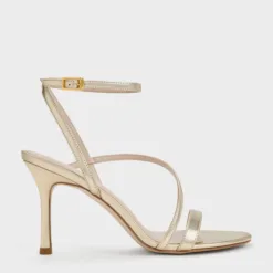 Gold Metallic Heeled Sandals